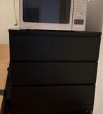 IKEA Malm Ladekast Zwart - 3 Lades, Ophalen, Kunststof, Gebruikt, 50 tot 100 cm