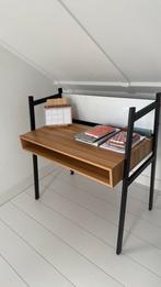 SKLUM Bureau van staal en melamine Rhank Style Zwart, Huis en Inrichting, Bureaus, Ophalen, Zo goed als nieuw