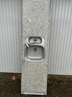 Aanrechtblad Graniet/Marmer met RVS spoelbak en Kraan!, Ophalen, Gebruikt, 200 cm of meer, 50 tot 75 cm