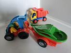 Auto met speedboot en kiepwagen van Wader, Kinderen en Baby's, Speelgoed | Speelgoedvoertuigen, Ophalen of Verzenden, Zo goed als nieuw