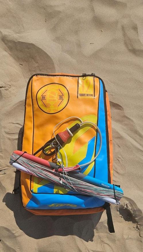 Te koop: 2x F-One Bandit kites met bar – 10m² & 12m² – ideal, Watersport en Boten, Kitesurfen, Gebruikt, Kitesurf-set, Geen board