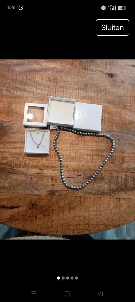 TI SENTO Sieraden - Nieuw in Verpakking, Sieraden, Tassen en Uiterlijk, Kettingen, Nieuw, Zilver, Zilver, Ophalen of Verzenden