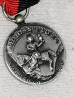 Zilveren medaille 700 jaar Amsterdam (zwaardje gekeurd), Postzegels en Munten, Penningen en Medailles, Ophalen of Verzenden, Zilver