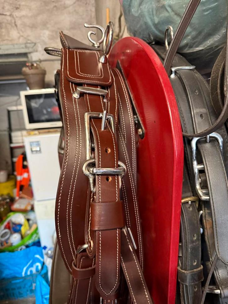 Bruin Enkelspan tuig, Dieren en Toebehoren, Paarden en Pony's | Hoofdstellen en Tuigage, Nieuw, Ophalen of Verzenden