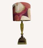 Vintage tafellamp met onyxlook voet en bronzen details, Antiek en Kunst, Antiek | Lampen, Ophalen