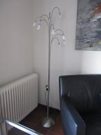 RVS vloerlamp halogen 9x 10W, Huis en Inrichting, Lampen | Vloerlampen, Ophalen, Gebruikt, Glas, 150 tot 200 cm