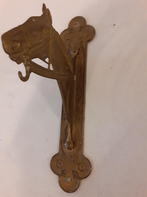Mooie koperen hanger met paardenhoofd en haakje, Antiek en Kunst, Antiek | Koper en Brons, Koper, Ophalen of Verzenden