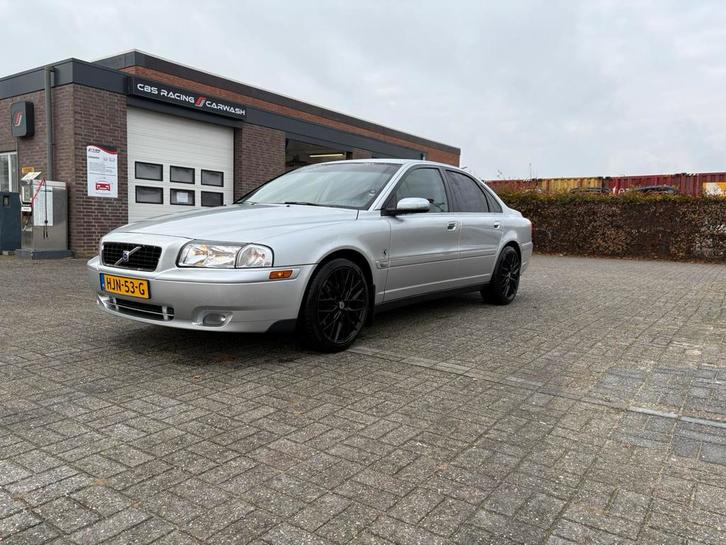 Exclusieve Volvo S80 2.4 SUMMUM 170PK AUT 2005 Grijs, Auto's, Volvo, Particulier, S80, ABS, Airbags, Airconditioning, Alarm, Bluetooth