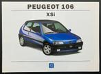 Peugeot 106 XSI brochure 1994, Ophalen of Verzenden, Gelezen, Peugeot