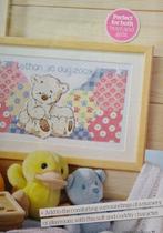 Lickle Teddybeer geboortetegel borduurpatroon, Ophalen, Nieuw, Handborduren, Patroon