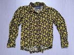 Zwart blouse met gele bloemen van Quapi, maat 122/128, Gebruikt, Meisje, Overhemd of Blouse, Ophalen of Verzenden