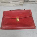 Le Tanneur Leren Aktetas - Vintage Rood, Ophalen of Verzenden, Gebruikt, Rood, Overige typen