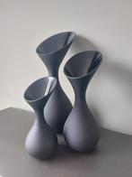 Vaas Light & Living mat zwart chique vazen 3 stuks Nieuw, Ophalen, Zwart, Nieuw, Glas