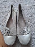 Gabor MT 38.5 Zilveren Mocassins/Instappers, Gabor, Ophalen of Verzenden, Zo goed als nieuw, Espadrilles of Moccasins