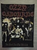 Ozzy Osbourne 1989 back patch no rest  for the wicked, Ophalen, Nieuw, Gebruiksvoorwerp