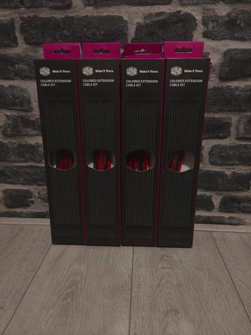 Zomersale: Coolermaster Rood/zwart Cable Extension kits beschikbaar voor biedingen