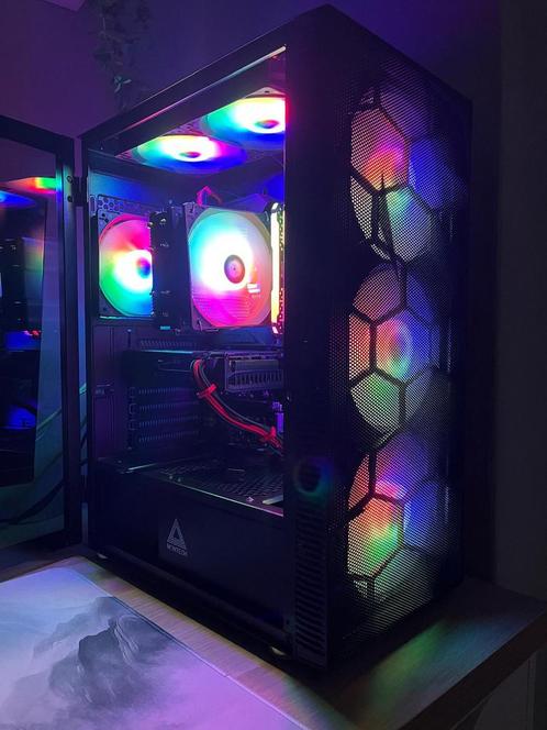 Nieuwe Game-pc rtx 2060 -ryzen 5 5500-16gb ram-b550 atx-, Computers en Software, Desktop Pc's, Nieuw, 3 tot 4 Ghz, SSD, 16 GB