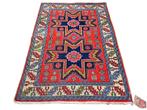 Handgeknoopt Perzisch wol Kazak mini tapijt 67x90cm