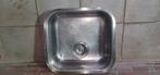Spoelbak vierkant   RVS super goed, Zo goed als nieuw, Minder dan 100 cm, 25 tot 50 cm, 50 tot 100 cm