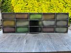 Glas in lood 90 x 28 cm, Doe-het-zelf en Verbouw, Glas en Ramen, Ophalen, Gebruikt, 80 tot 120 cm, Overige typen