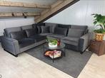 GRATIS LEVERING Velvet Hoekbank Grijs 285x270 GEREINIGD, 250 tot 300 cm, Nieuw, Ophalen of Verzenden, 150 cm of meer
