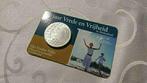 ZILVER 60 jaar Vrede en Vrijheid in Nederland coincard, Postzegels en Munten, Munten | Nederland, Ophalen of Verzenden, Koningin Beatrix