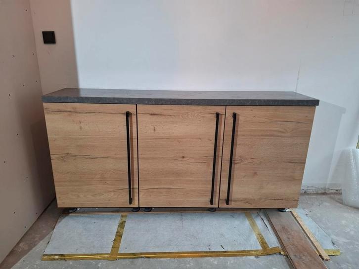 Keukenkastjes met composiet werkblad, Huis en Inrichting, Keuken | Keukenelementen, Zo goed als nieuw, Minder dan 100 cm, 50 tot 75 cm