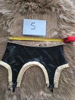 Latex gordel met jarretelles, Verzenden, Zwart