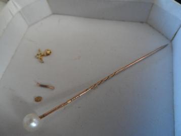 Antiek goud mutsenspeld Zeeuwse klederdracht beschikbaar voor biedingen