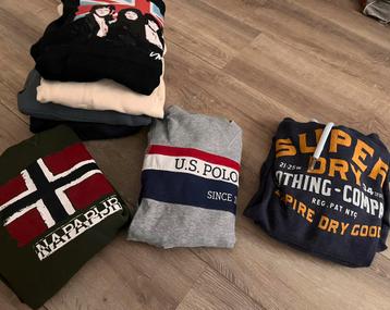 7 hoodies Napapijri USPolo Super dry Les Deux maat S beschikbaar voor biedingen