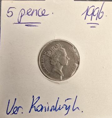 Verenigd Koninkrijk 5 pence 1996 beschikbaar voor biedingen