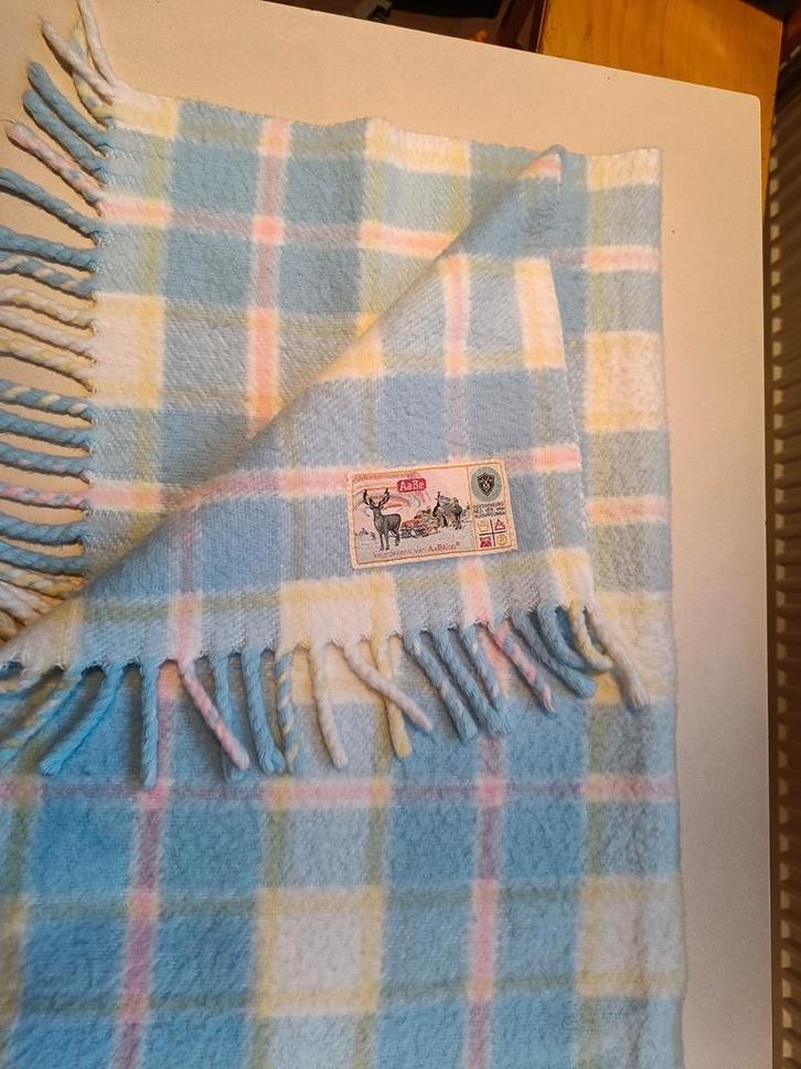 Vintage AaBe Wollen Deken, Huis en Inrichting, Woonaccessoires | Plaids en Woondekens, Zo goed als nieuw, Ophalen of Verzenden