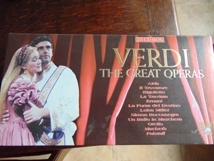 Cd's Verdi, Cd's en Dvd's, Cd's | Klassiek, Zo goed als nieuw, Opera of Operette, Romantiek, Ophalen of Verzenden