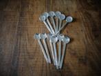 Nespresso koffielepeltjes, lengte 12 cm, totaal 12, Ophalen of Verzenden, Zo goed als nieuw, Rvs of Chroom, Vaatwasserbestendig