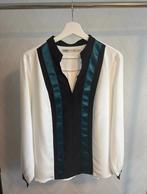Maria Tailor Blouse Wit/Zwart/Teal Maat 38, Kleding | Dames, Maat 38/40 (M), Wit, Ophalen of Verzenden, Maria Tailor