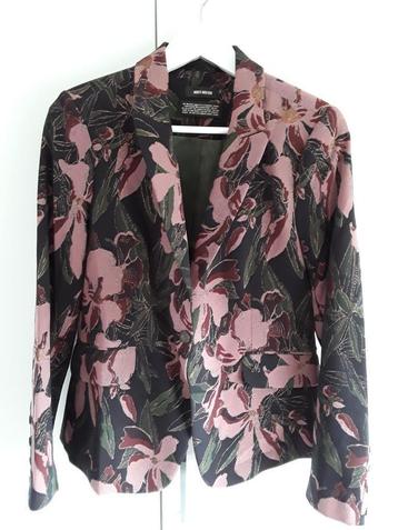 MOS MOSH Blazer Oud Roze/Groen Met Print Maat 40 beschikbaar voor biedingen