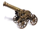 Kanon XXL Brons Militaria Draken Radwielen Vintage😎⚡🤗👌, Ophalen of Verzenden, Brons