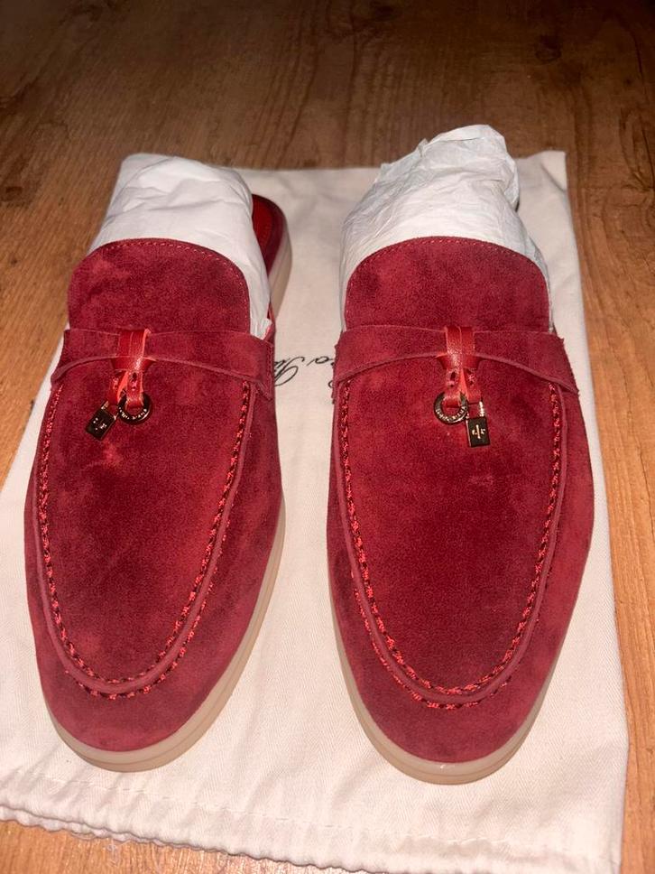 Lp summer walk instappers 100% calfskin suede, Kleding | Dames, Schoenen, Zo goed als nieuw, Instappers, Overige kleuren, Verzenden