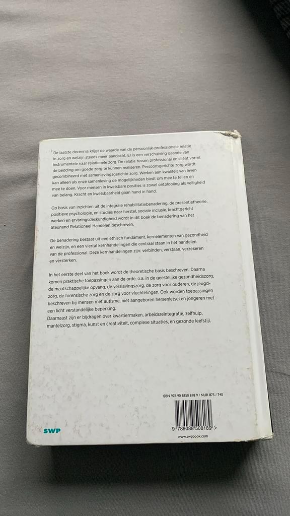 Handboek Steunend Relationeel Handelen, Boeken, Psychologie, Gelezen, Overige onderwerpen, Ophalen of Verzenden