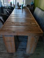 Nette steigerhouten eettafel., Tuin en Terras, Ophalen, Gebruikt, Rechthoekig, Hout