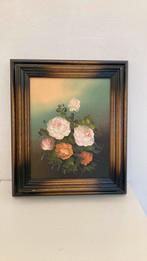 Geschilderd sleutelkastje, Antiek en Kunst, Kunst | Schilderijen | Klassiek, Ophalen of Verzenden