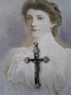 ketting hanger crusifix nr QQ 311, Sieraden, Tassen en Uiterlijk, Kettingen, Verzenden, Gebruikt, Zilver, Overige materialen