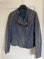 zo goed als nieuw leren jasje mt.M € 8,00, Ophalen of Verzenden, Zo goed als nieuw, Maat 38/40 (M), Blauw