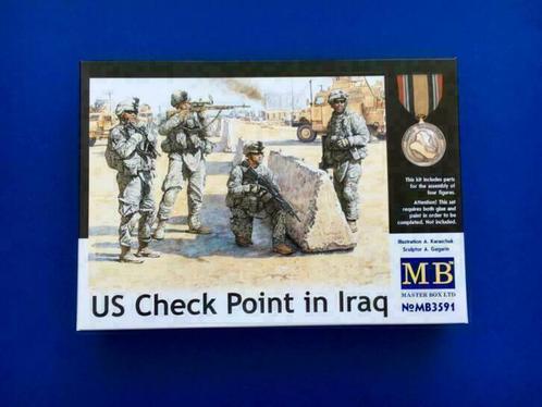 Masterbox	3591	US Check Point in Iraq	1/35, Hobby en Vrije tijd, Modelbouw | Figuren en Diorama's, Nieuw, 1:35 tot 1:50, Ophalen of Verzenden