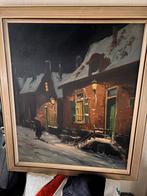 Jean du Rieu (20e eeuw). "Untitled (winter street view)"., Ophalen
