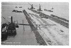 AK Harderwijk, Zuiderzeewerken - Opspuiten van de Dijk, Verzenden, 1940 tot 1960, Ongelopen, Gelderland