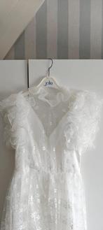 Witte Trouwjurk met sleep, Ophalen, Gedragen, Wit, Trouwjurk