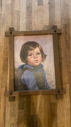 Jongetje met traan, Verzenden, Gebruikt, Hout, Minder dan 50 cm