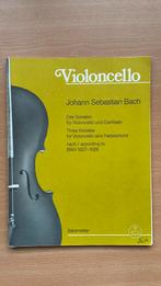 Violoncello - Bach - Drei Sonaten BWV 1027-1029, Muziek en Instrumenten, Bladmuziek, Cello, Ophalen of Verzenden, Zo goed als nieuw