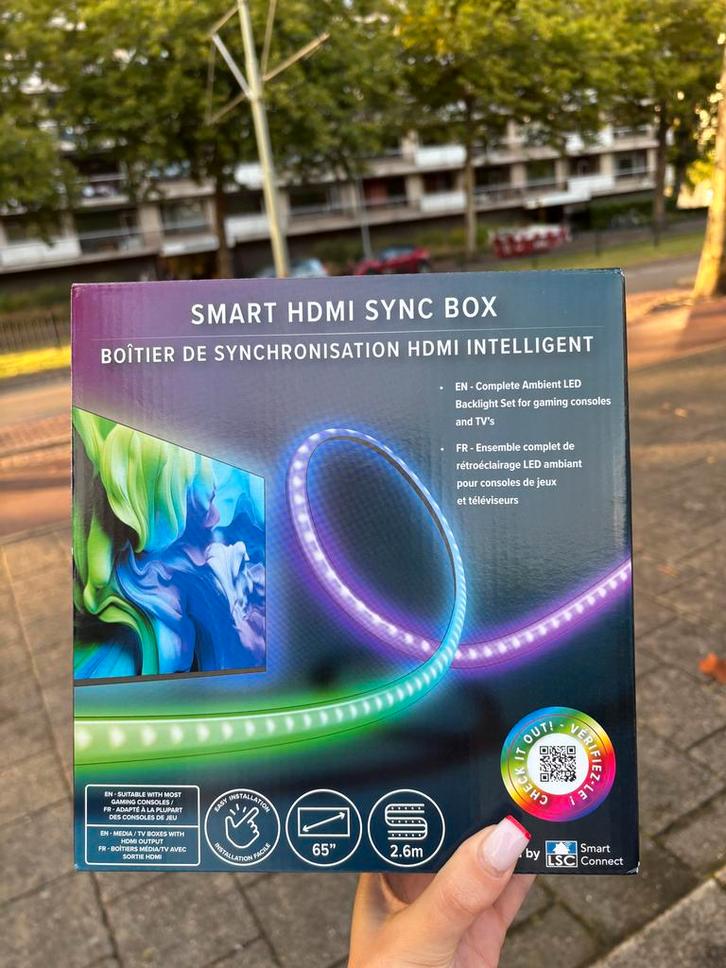 TV Smart HDMI Sync Box - Ambient LED Backlight voor TV, Audio, Tv en Foto, Televisie-accessoires, Nieuw, Ophalen of Verzenden